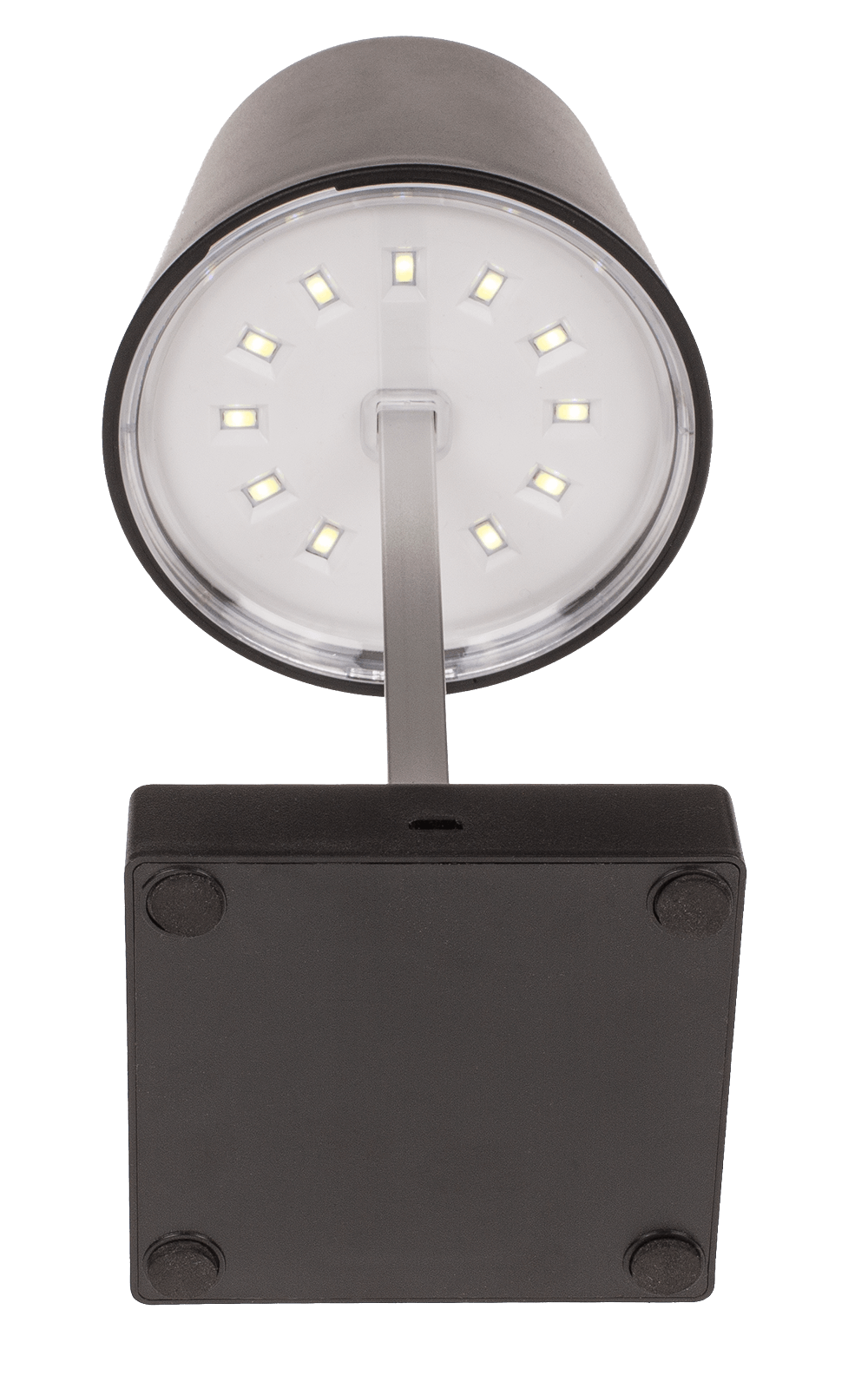 Black colored table lamp with LED,