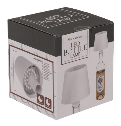 LED bottle lamp, white, 3 modes (on/off/dim.),