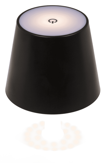 LED bottle lamp, black, 3 modes (on/off/dim.),