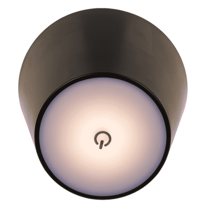 LED bottle lamp, black, 3 modes (on/off/dim.),