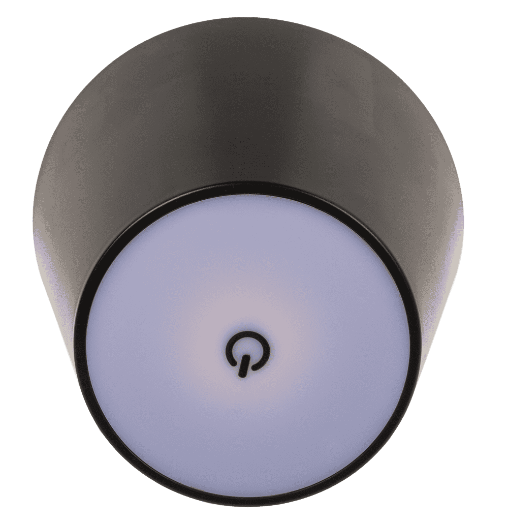 LED bottle lamp, black, 3 modes (on/off/dim.),