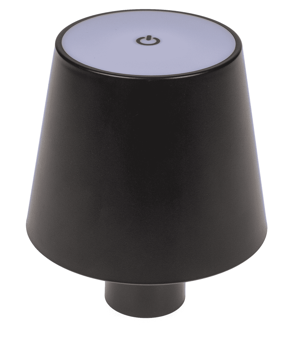 LED bottle lamp, black, 3 modes (on/off/dim.),