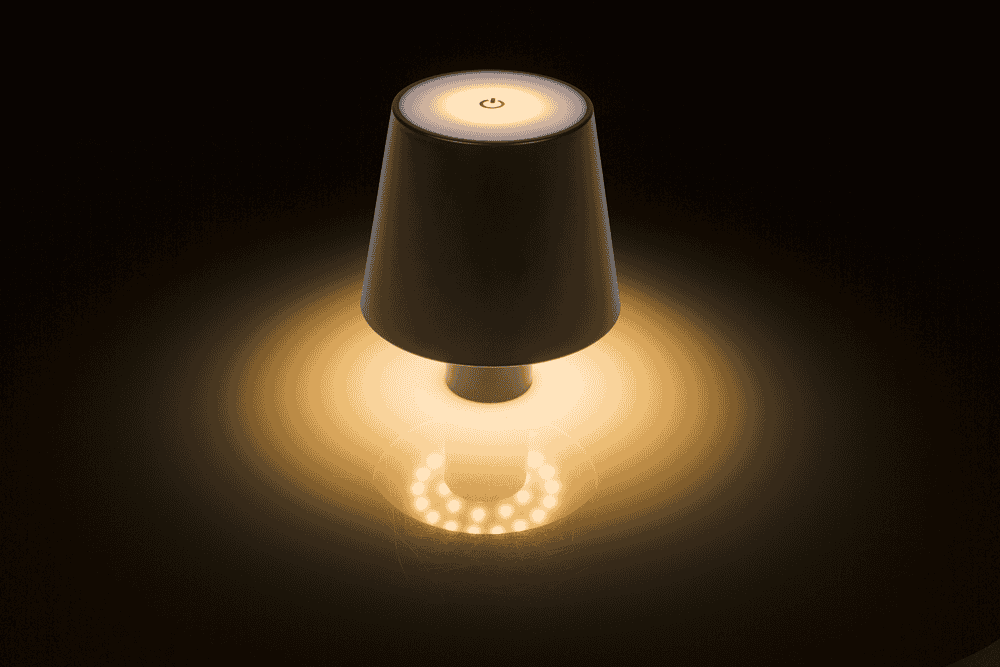 LED bottle lamp, black, 3 modes (on/off/dim.),