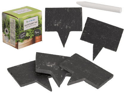 Rectangular slate tag for sticking,