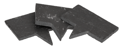 Rectangular slate tag for sticking,