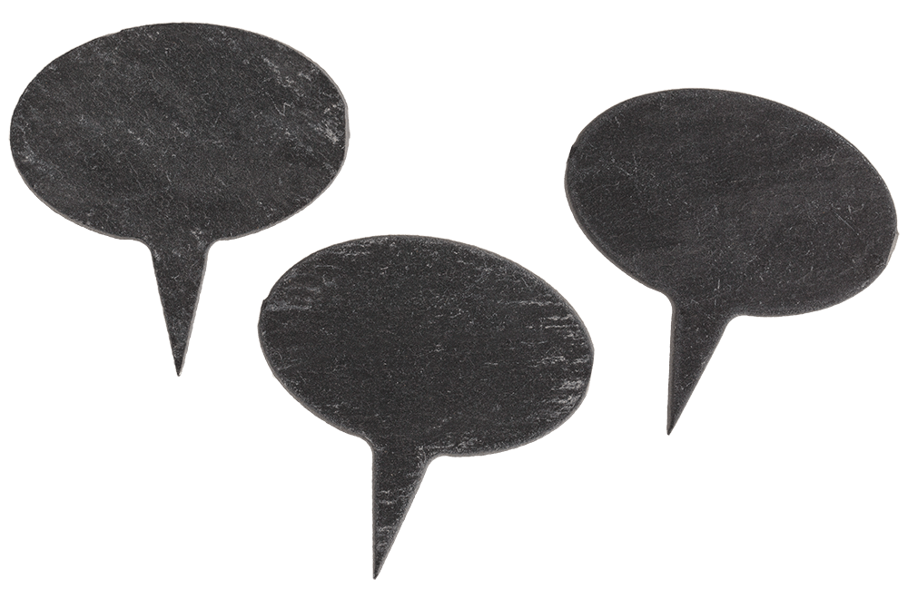 Oval plant tag for sticking,