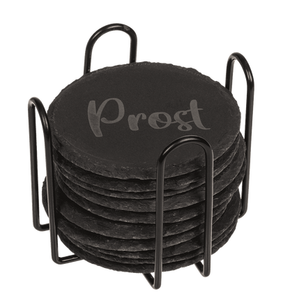 Slate coaster, with laser printing,