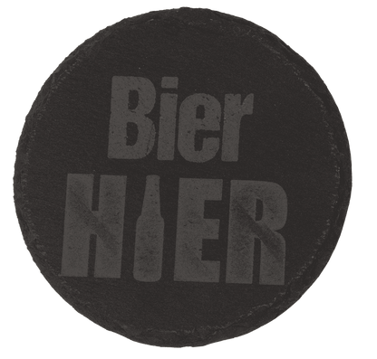 Slate coaster, with laser printing,