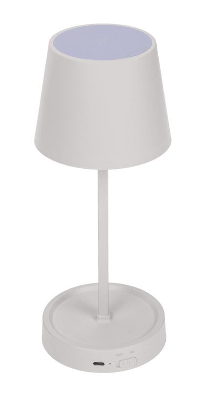 White Table lamp with LED,