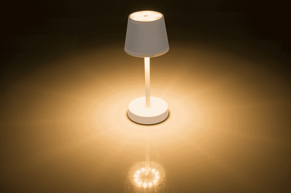 White Table lamp with LED,