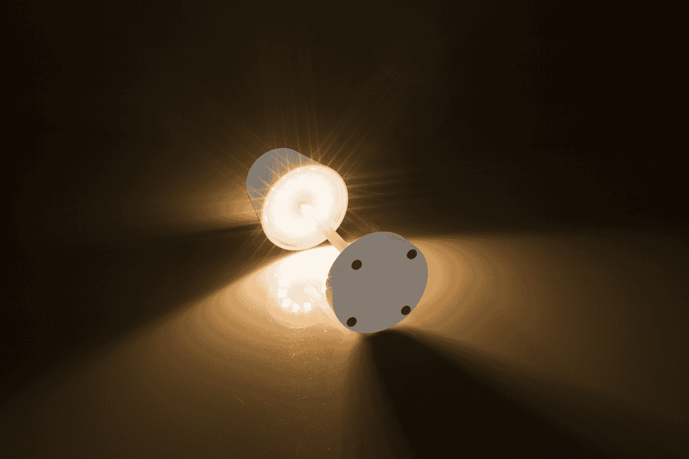 White Table lamp with LED,