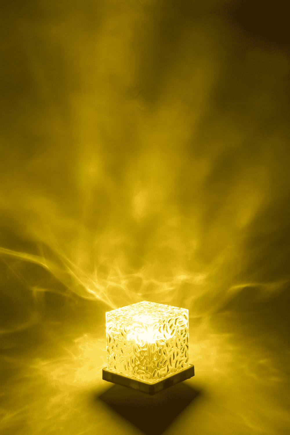 Acrylic lamp, Waves, 11.5 x 11.5 x 11.5 cm,