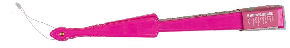 Plastic fan, flamingos,