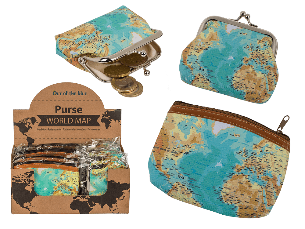 Purse, Worldmap,