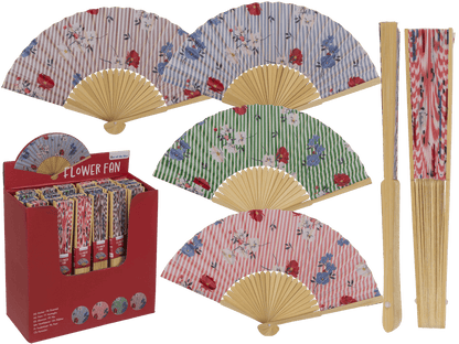 Fan, oriental flower,