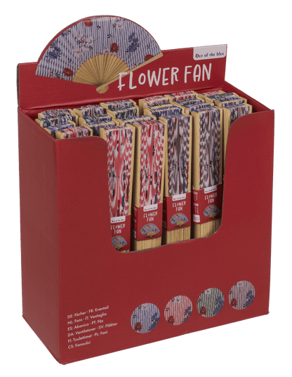 Fan, oriental flower,