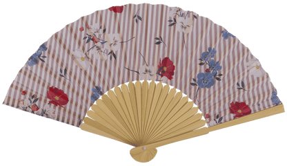 Fan, oriental flower,