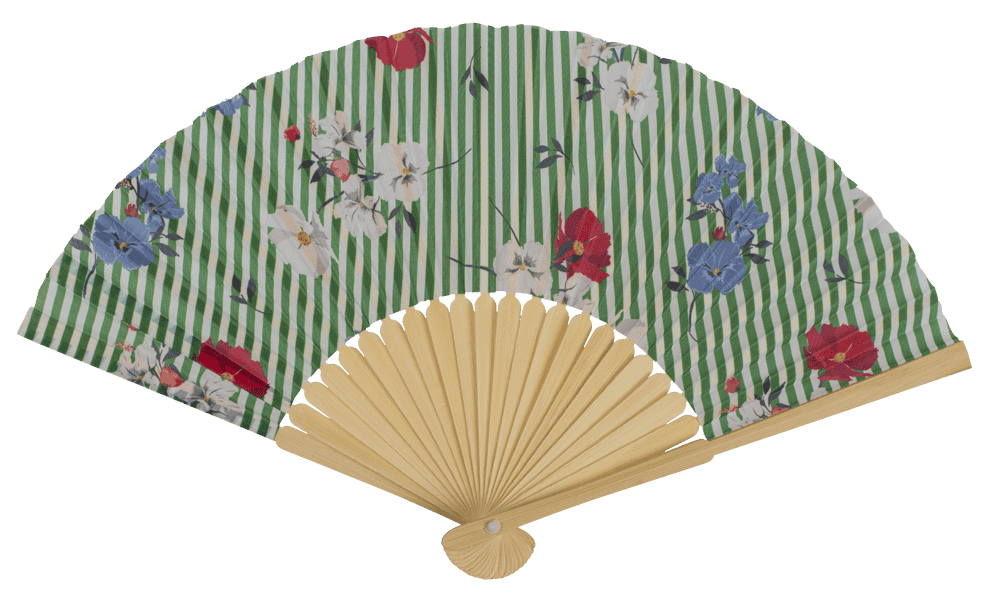 Fan, oriental flower,