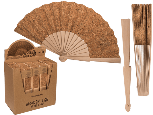 Wooden Fan, cork,