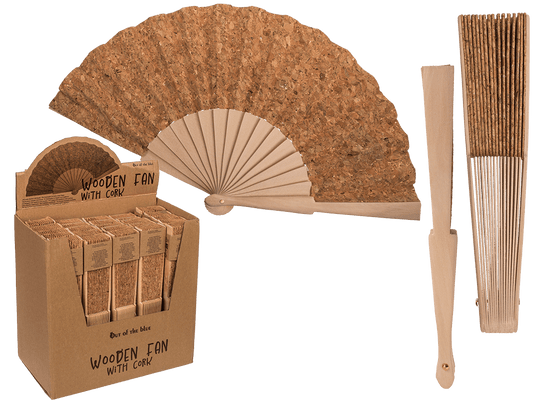 Wooden Fan, cork,