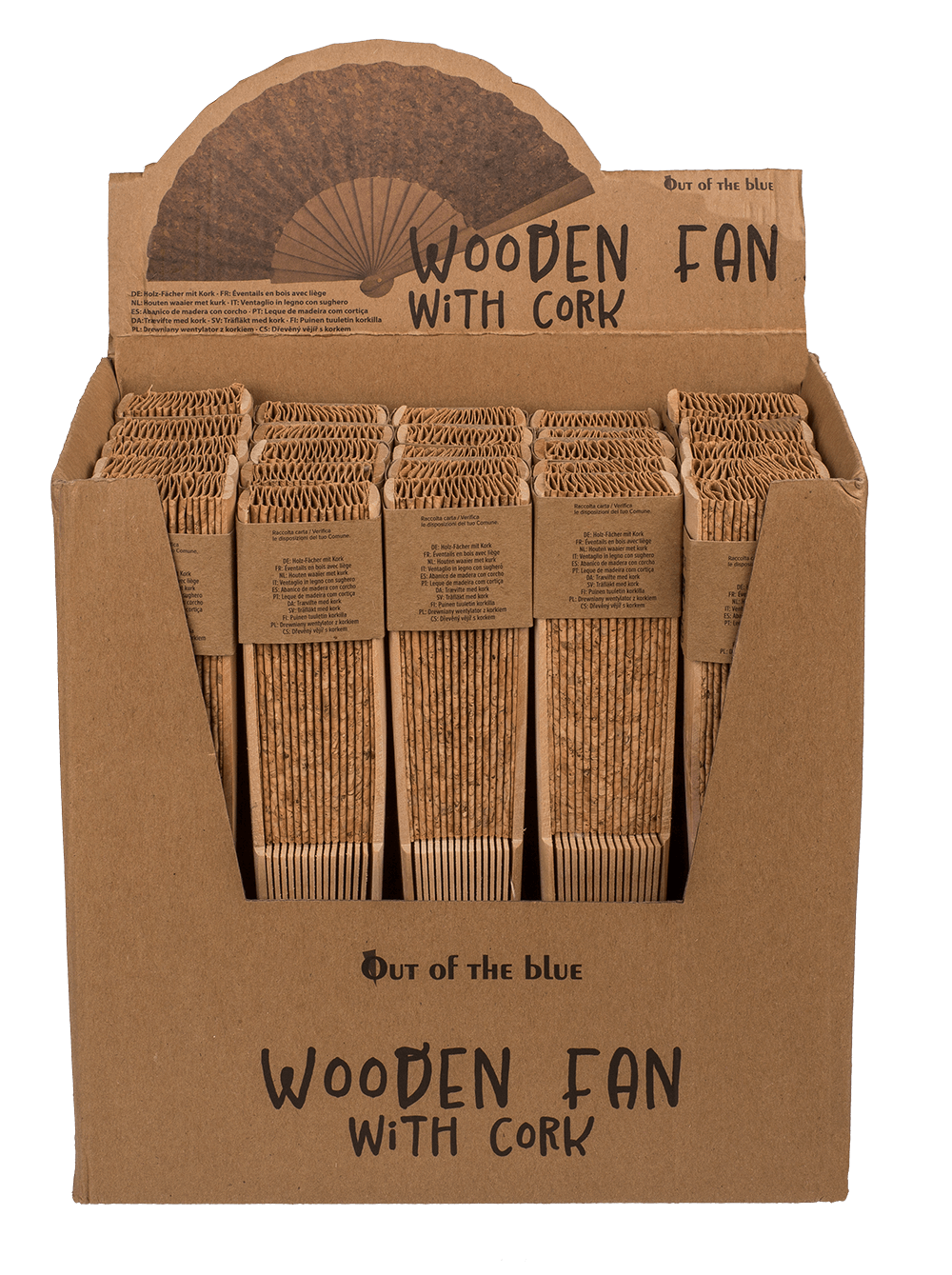Wooden Fan, cork,