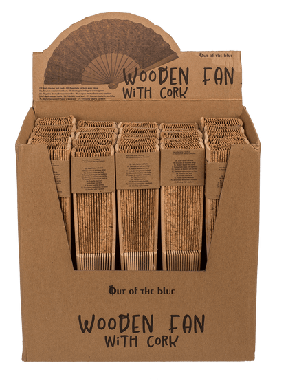 Wooden Fan, cork,