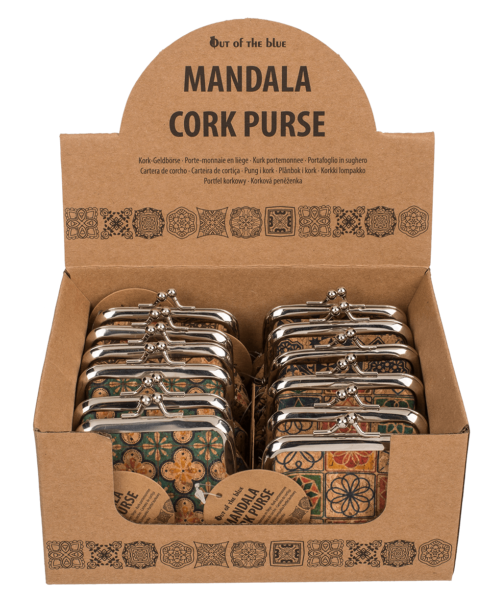 Cork purse, Mandala,