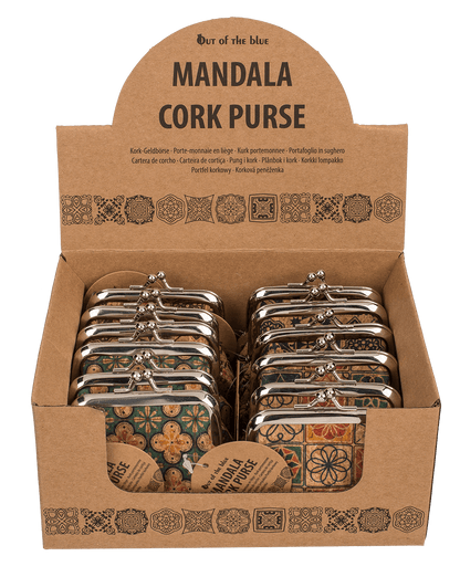Cork purse, Mandala,