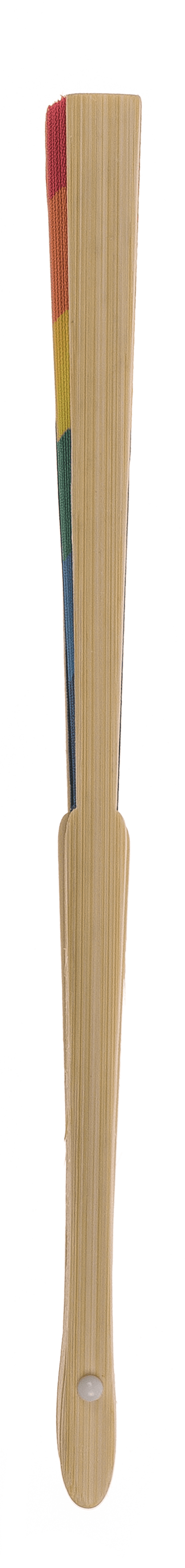 Fan, Bamboo, Rainbow, ca. 21 cm, bamboo,