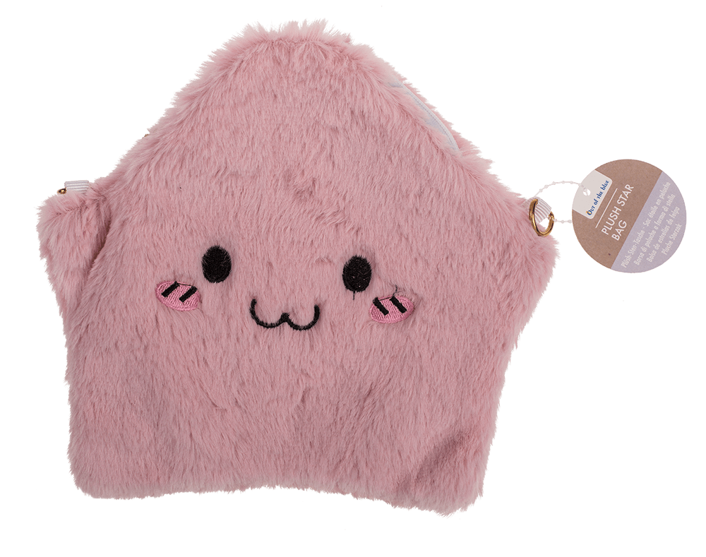Plush star bag, ca. 24 x 23 cm,