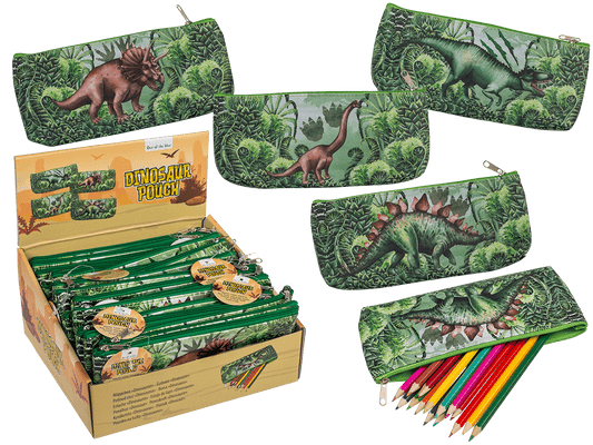Plastic pouch with zipper, Dinosaur,