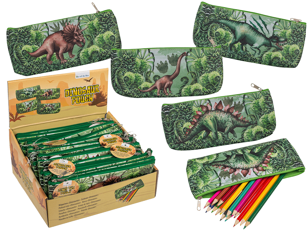 Plastic pouch with zipper, Dinosaur,