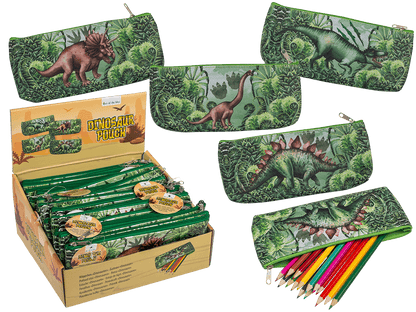 Plastic pouch with zipper, Dinosaur,
