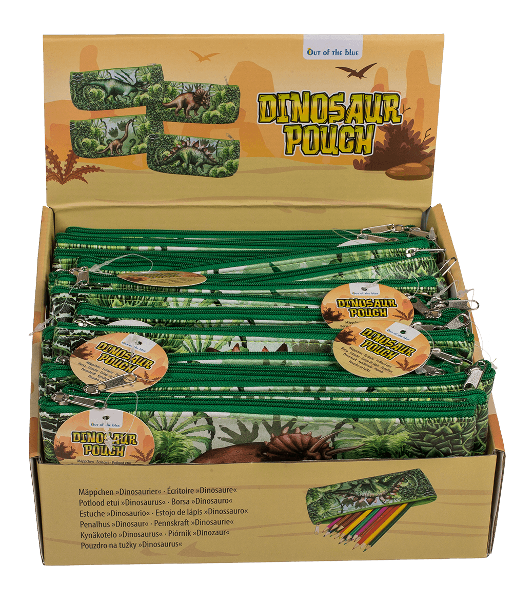 Plastic pouch with zipper, Dinosaur,