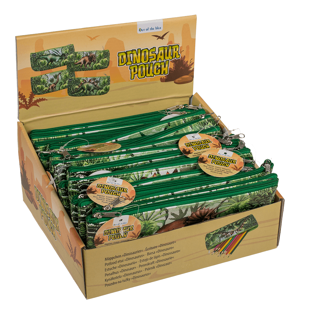 Plastic pouch with zipper, Dinosaur,