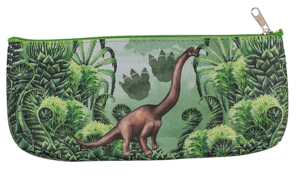 Plastic pouch with zipper, Dinosaur,
