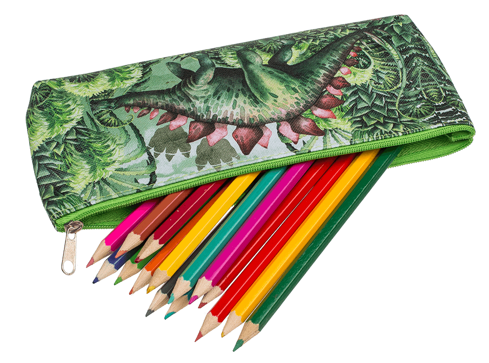 Plastic pouch with zipper, Dinosaur,