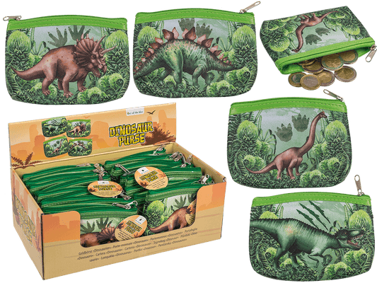 Purse, dinsaour, ca. 13 x 9 cm,