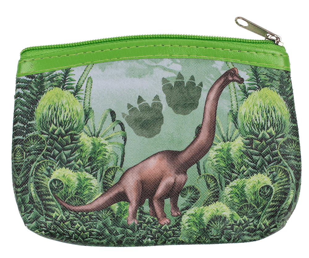 Purse, dinsaour, ca. 13 x 9 cm,