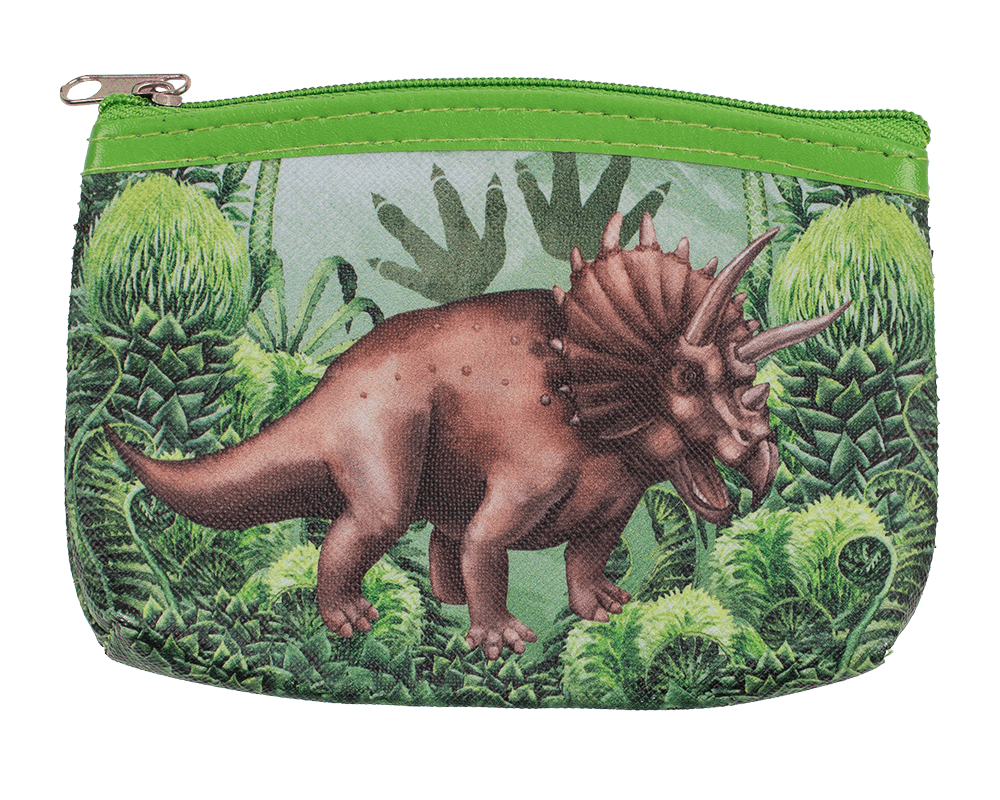 Purse, dinsaour, ca. 13 x 9 cm,