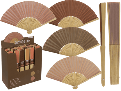 Bamboo Fan, Natural,