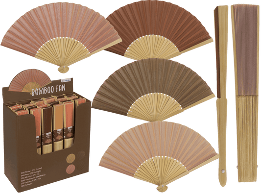 Bamboo Fan, Natural,