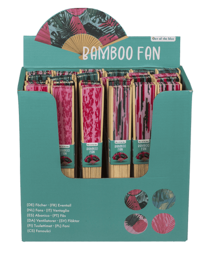 Fan, Tropical, 21 cm, bamboo,