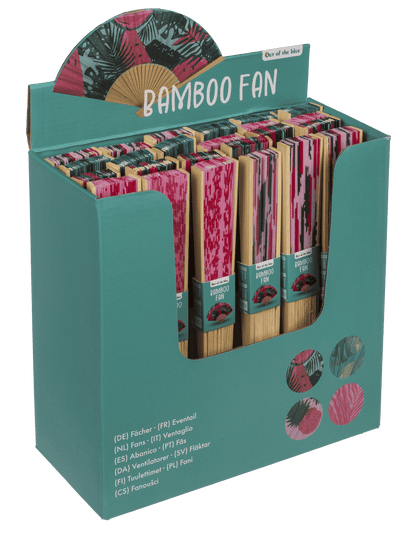 Fan, Tropical, 21 cm, bamboo,