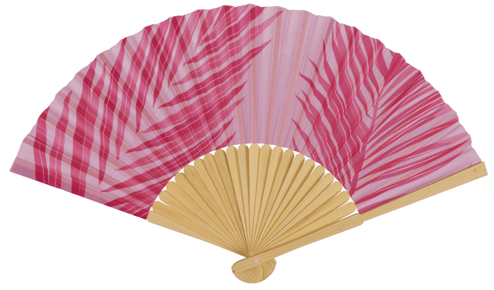 Fan, Tropical, 21 cm, bamboo,
