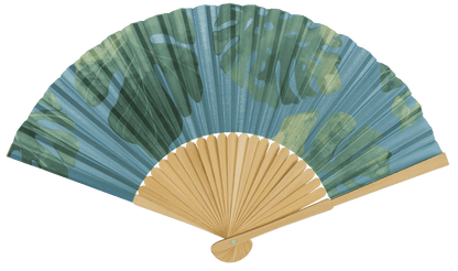 Fan, Tropical, 21 cm, bamboo,