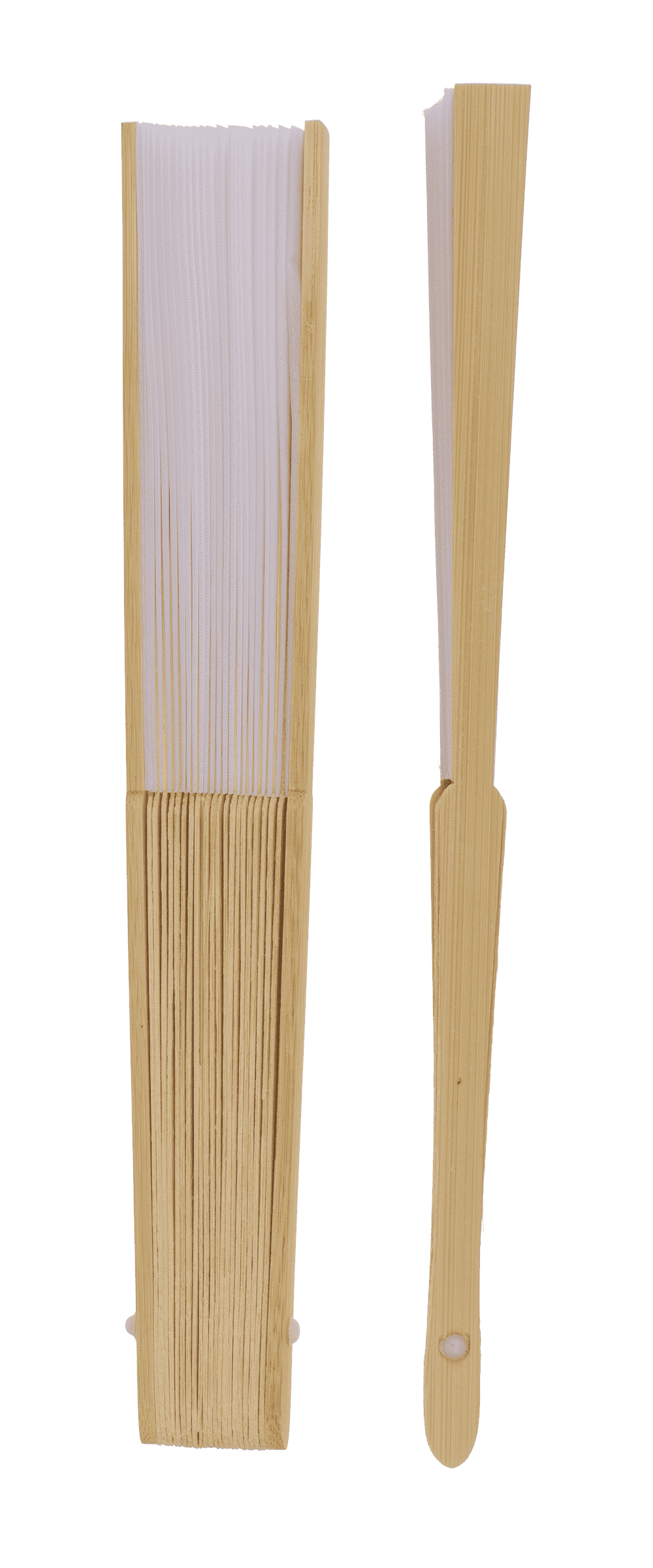 Fan, Shine White, 21 cm, bamboo,