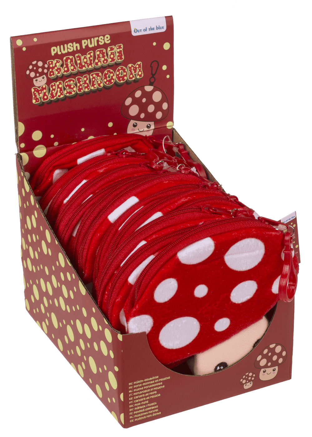 Plush purse, Kawaii mushroom,