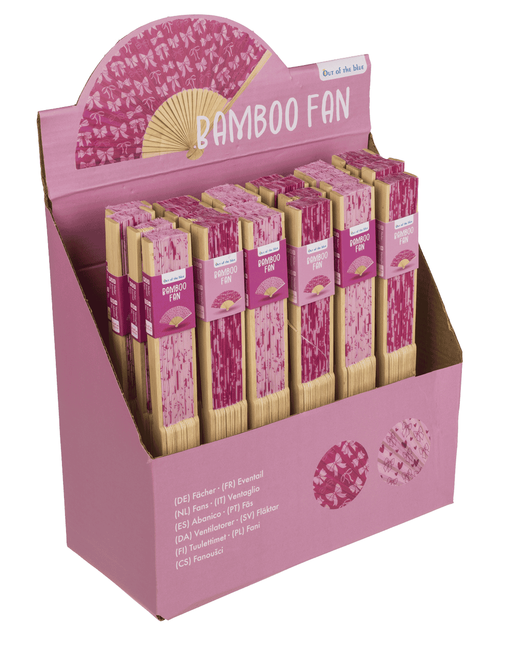 Fan, Bow, 21 cm, bamboo,