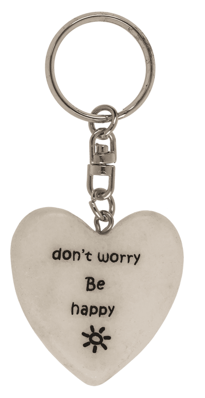 Metal key ring, Positive Hearts,